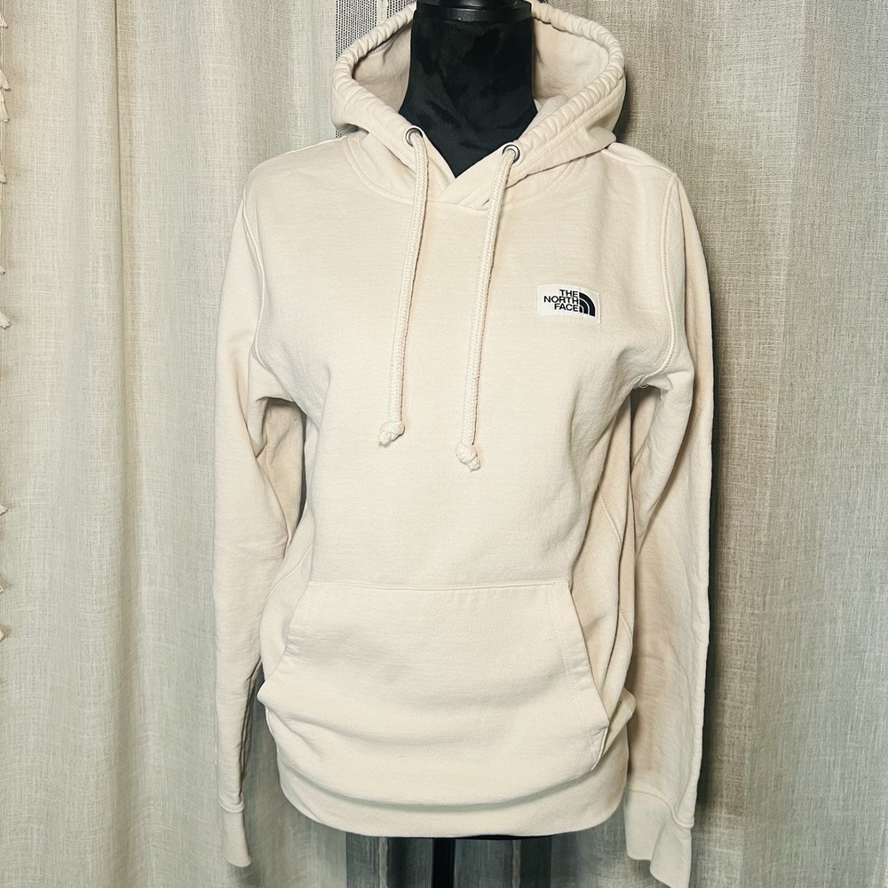 The North Face Hoodie Mens XS Cream Sweatshirt
